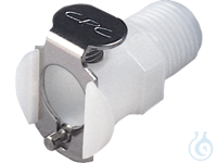CPC snelkoppeling NW 6,4, POM vrouwelijk zonder ventiel, schroefdraad 3/8'' BSP  Veer /...